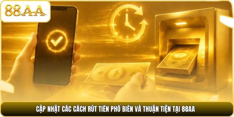 Cập nhật các cách rút tiền phổ biến và thuận tiện tại 88AA